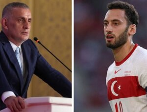 TFF Başkanı Hacıosmanoğlu, Hakan Çalhanoğlu’nun kullandığı ifadeye takıldı: Bir takımın kaptanı bunu demez