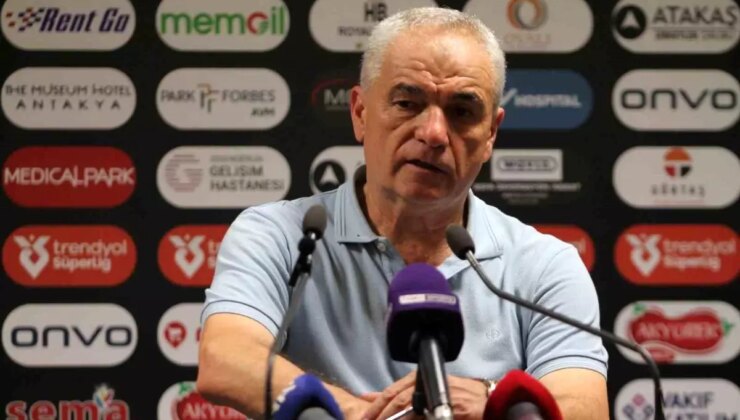 Hatayspor Teknik Direktörü Rıza Çalımbay: ‘İlk yarıda basit hatalar yaptık’