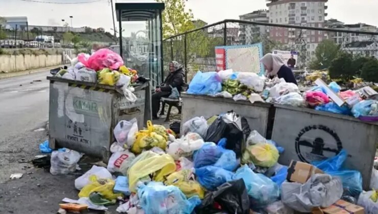 Maltepe’de işçiler grev kararı aldı, sokaklarda çöp yığınları oluştu