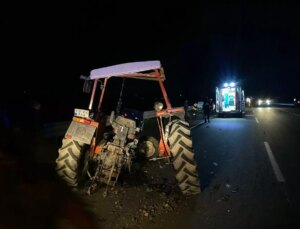 Adana’da otomobilin çarptığı traktör ikiye ayrıldı: 1’i ağır 6 yaralı