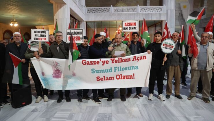 Nevşehir’de Küresel Sumud Filosu’na destek verildi