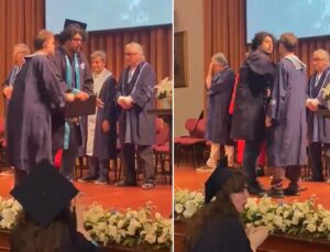 Boğaziçi Üniversitesi mezuniyet töreninde gerginlik! Akademisyeni böyle protesto etti